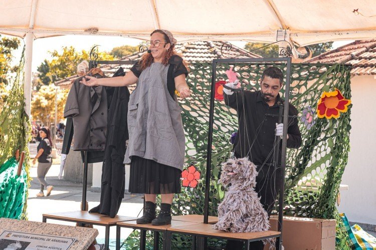 Araruama leva teatro de marionetes sobre proteção animal à FLA Araru