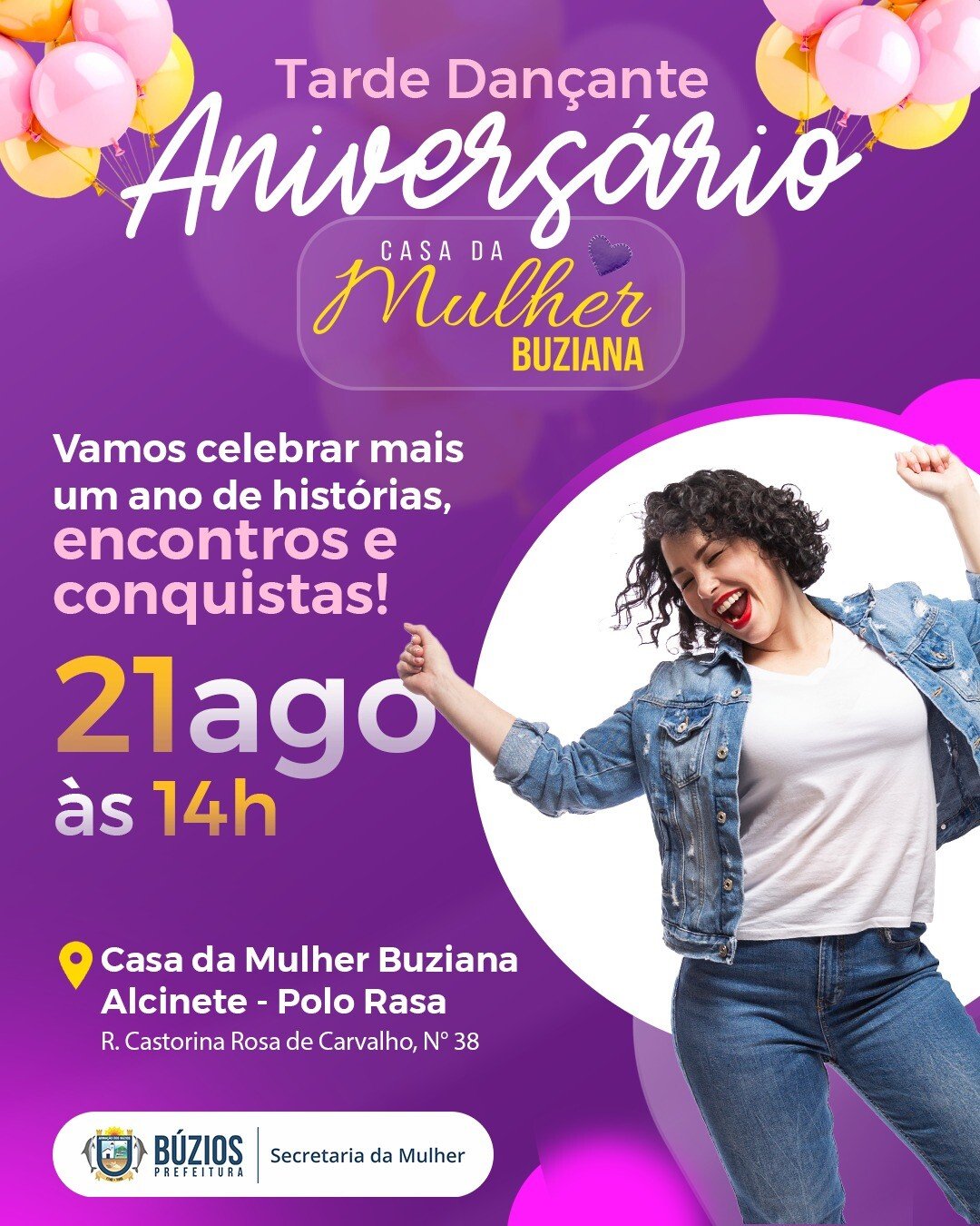 Búzios mantém programação do Agosto Lilás com rodas de conversa e atendimento
