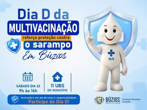 Búzios terá Dia D de multivacinação neste sábado