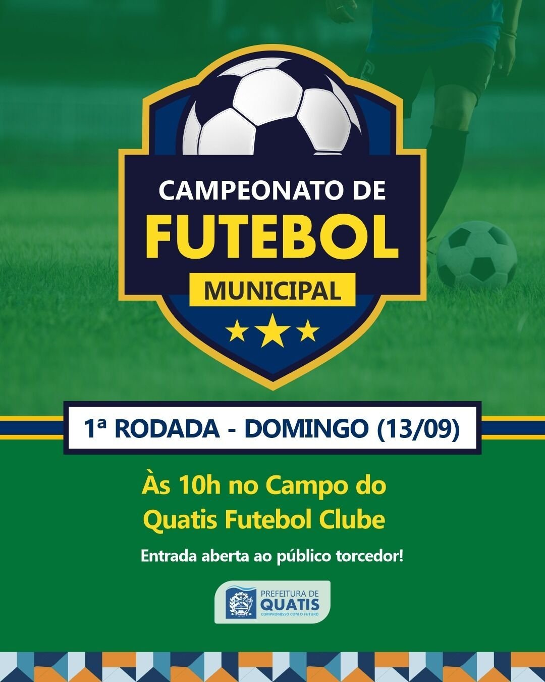 Campeonato municipal de futebol começa em setembro em Quatis