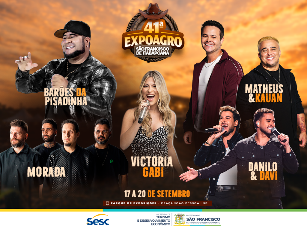 São Francisco de Itabapoana divulga atrações da 41ª Expoagro