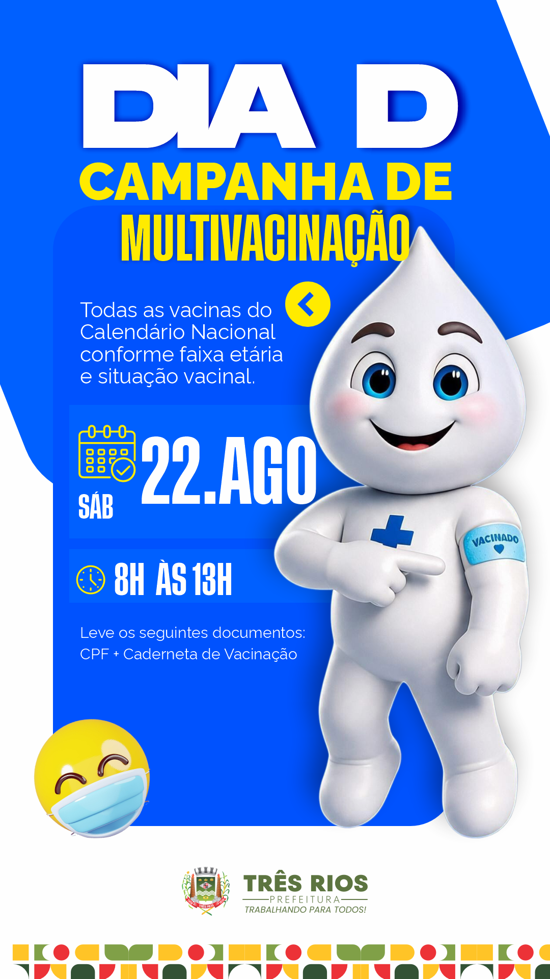Três Rios terá Dia D de multivacinação neste sábado