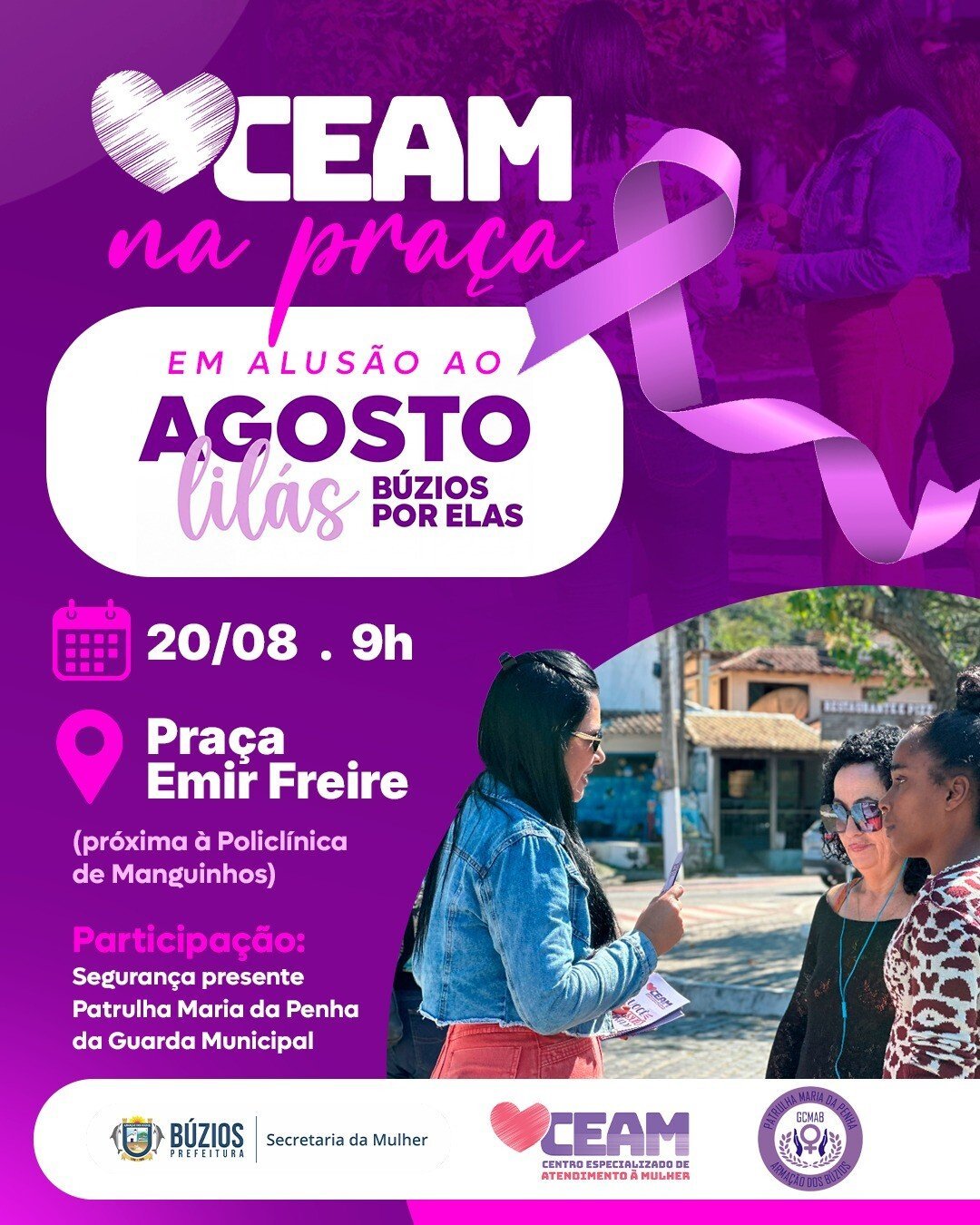 Búzios terá ação de orientação e atendimento às mulheres nesta quinta