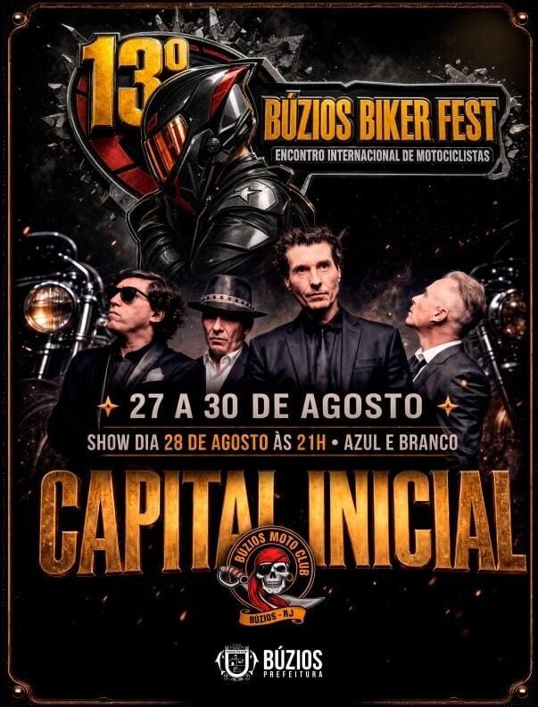 Búzios Biker Fest terá quatro dias de shows e programação para motociclistas