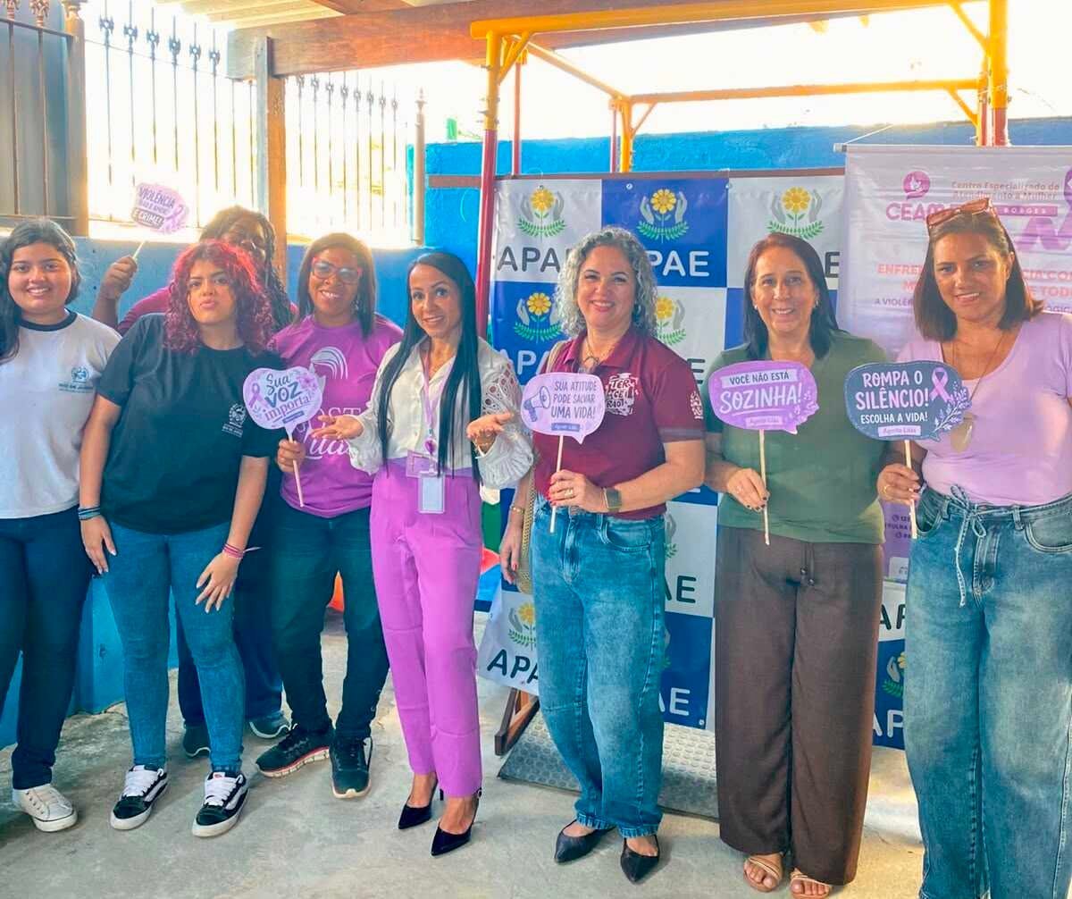 CEAM leva ação do Agosto Lilás à APAE em São Pedro da Aldeia