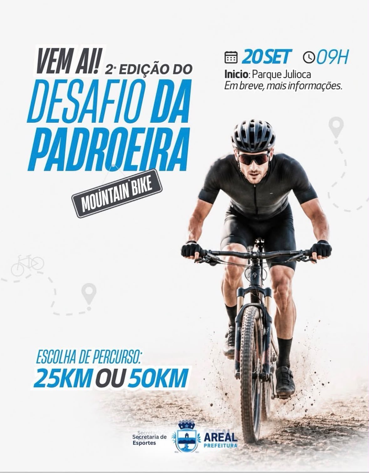Areal abre inscrições para Desafio da Padroeira com percursos de 25 km e 50 km