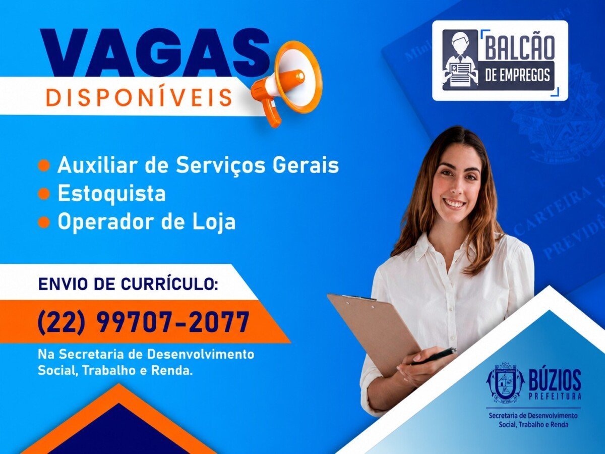 Búzios terá processo seletivo para vagas no CRAS da Rasa