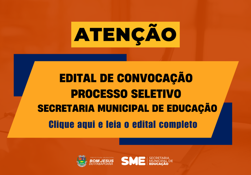 Bom Jesus convoca aprovados em processo seletivo para apoio escolar