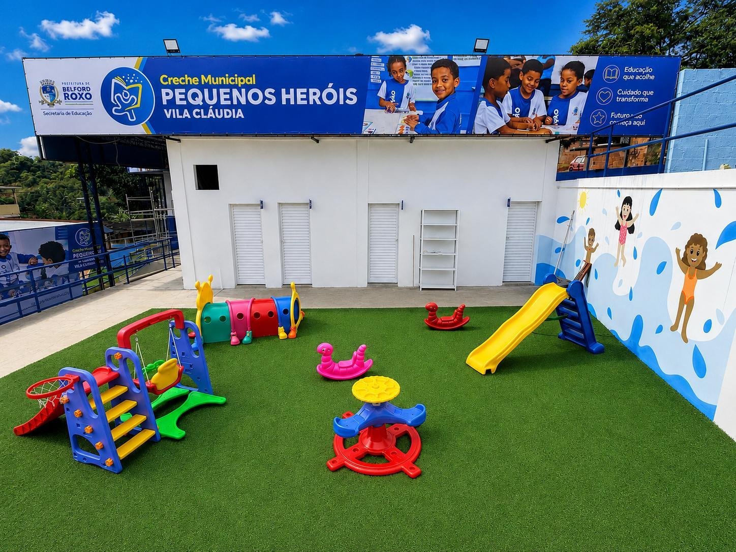 Belford Roxo inaugura creche e área de lazer em Vila Cláudia