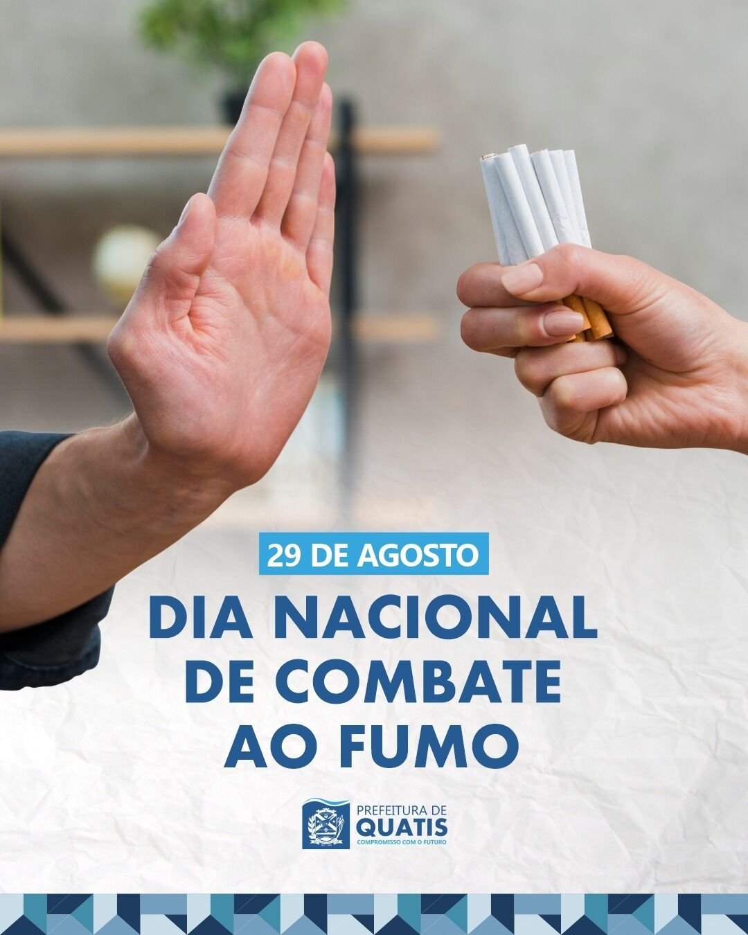 Quatis orienta moradores sobre apoio para parar de fumar
