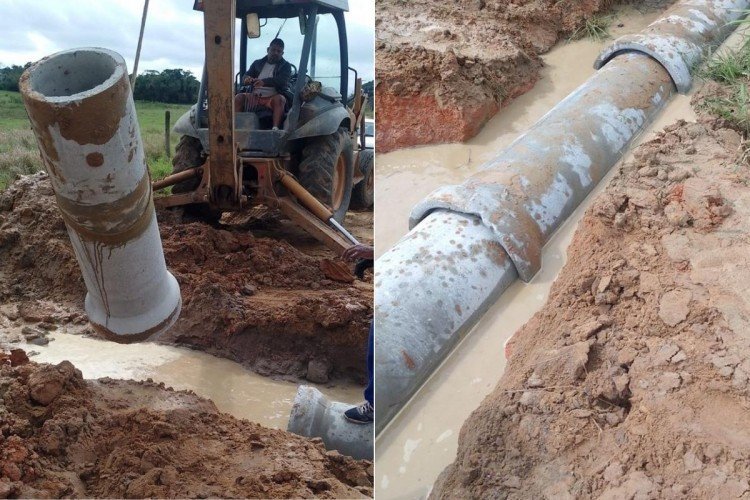 Araruama troca manilhas e faz manutenção viária em sete bairros