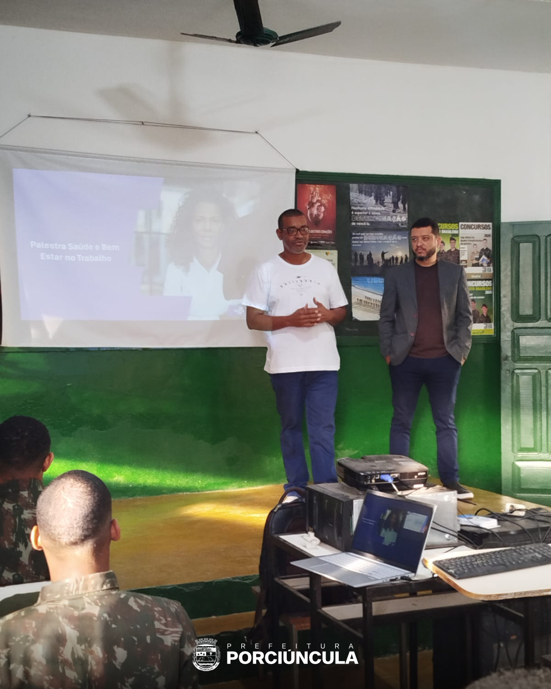 Porciúncula tem palestra sobre saúde mental no trabalho para atiradores