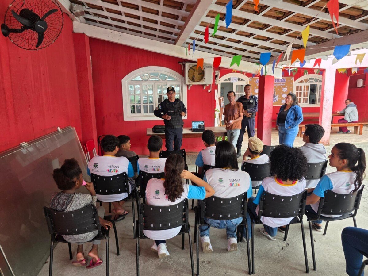 Ação orienta crianças e adolescentes no CRAS de Barra do Furado, em Quissamã