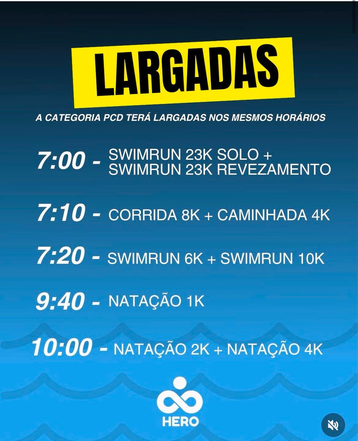 Hero 2026 terá provas de natação, corrida e swimrun em Búzios