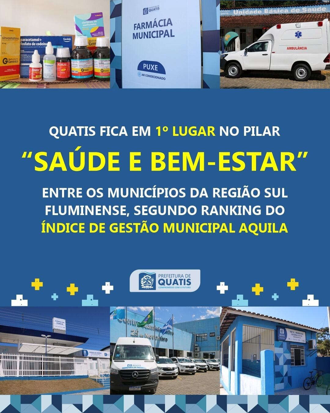 Quatis lidera ranking regional de saúde no IGMA 2026