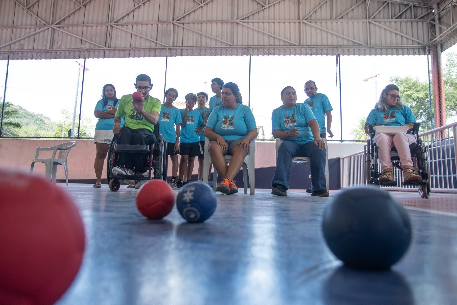 Festival Paralímpico leva bocha, basquete e futsal a crianças e jovens em Maricá