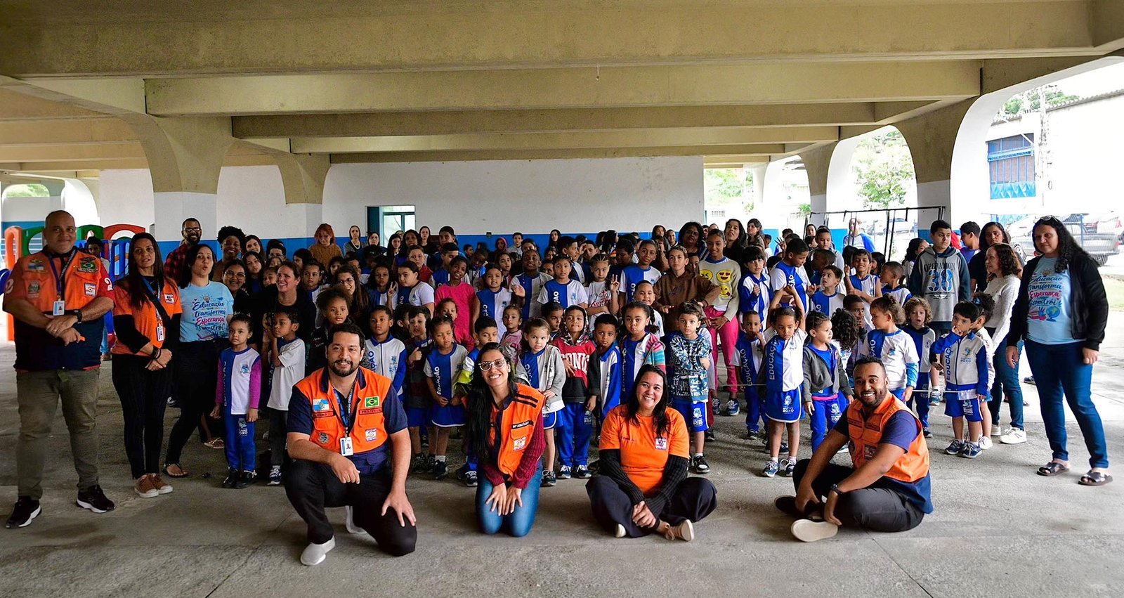 Belford Roxo treina cerca de 250 alunos para evacuação em caso de incêndio
