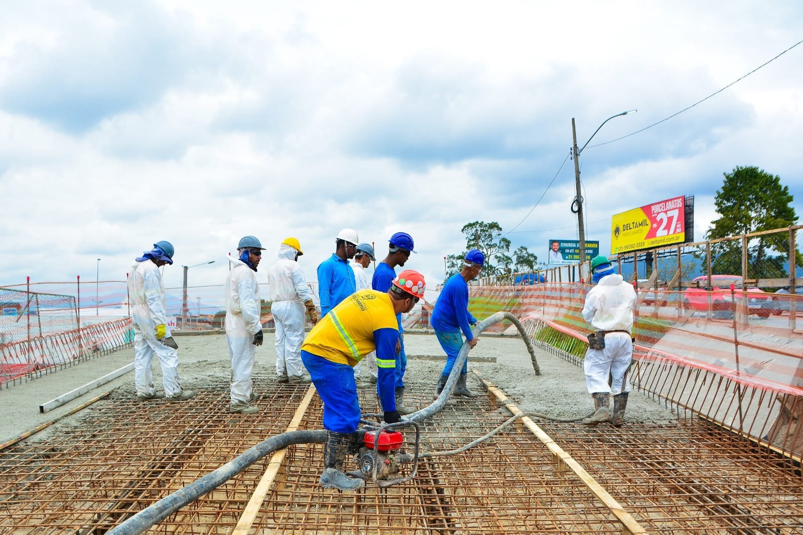 Belford Roxo inicia concretagem da duplicação do viaduto que liga a Mesquita