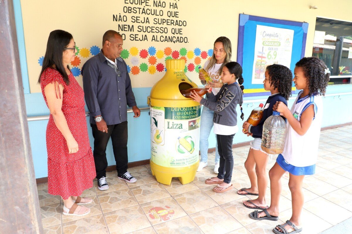Quissamã amplia coleta de óleo vegetal usado em escolas