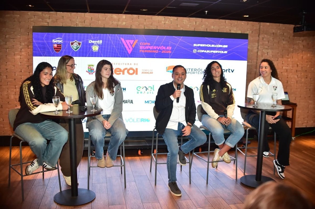 Niterói recebe Copa Supervôlei Feminino com Fla-Flu nesta quinta-feira