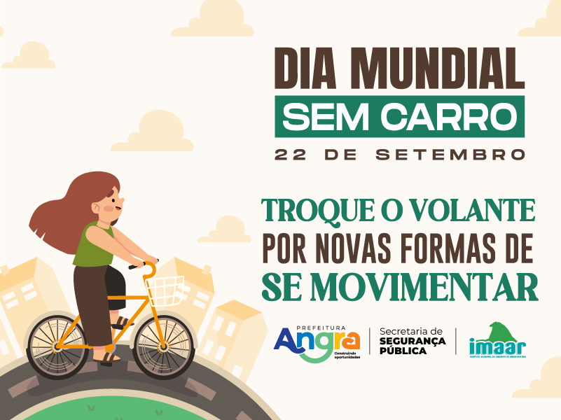 Angra dos Reis convida moradores a trocar o automóvel por outras formas de transporte no dia 22