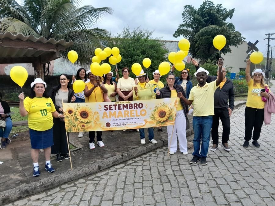 Rio das Ostras reúne caminhada e oficinas do Setembro Amarelo em Rocha Leão