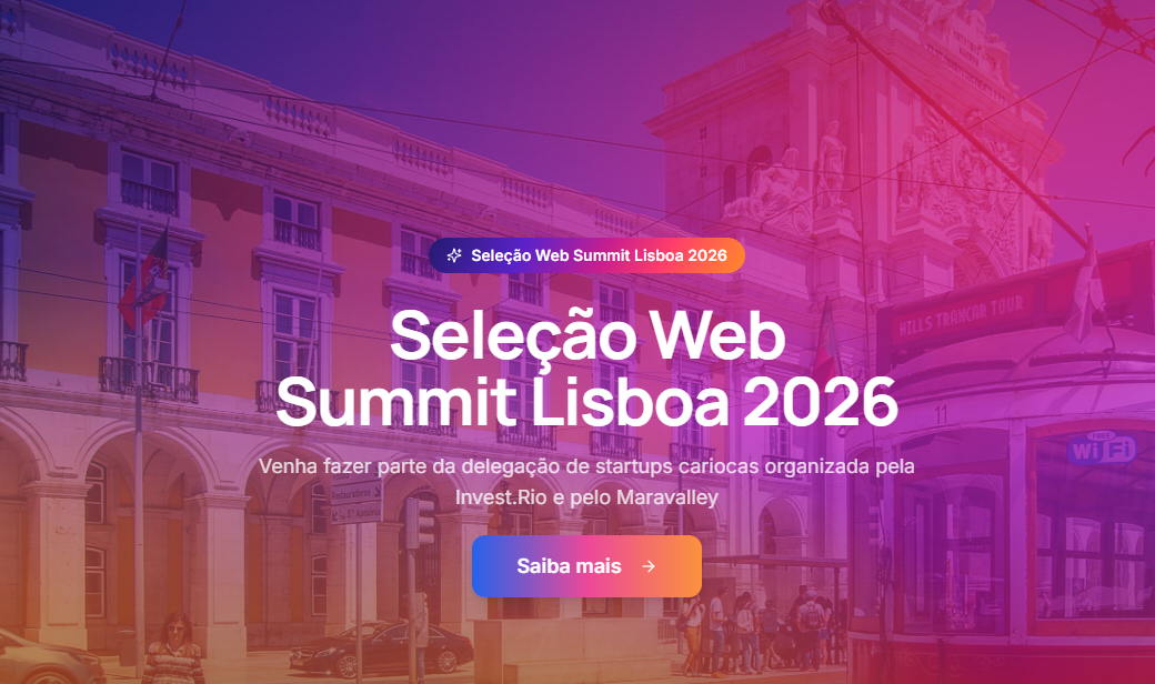Rio abre seleção de dez startups para missão ao Web Summit Lisboa 2026