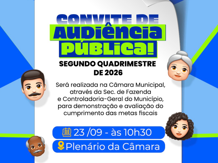 Iguaba Grande terá audiência sobre metas fiscais na quarta-feira, às 10h30