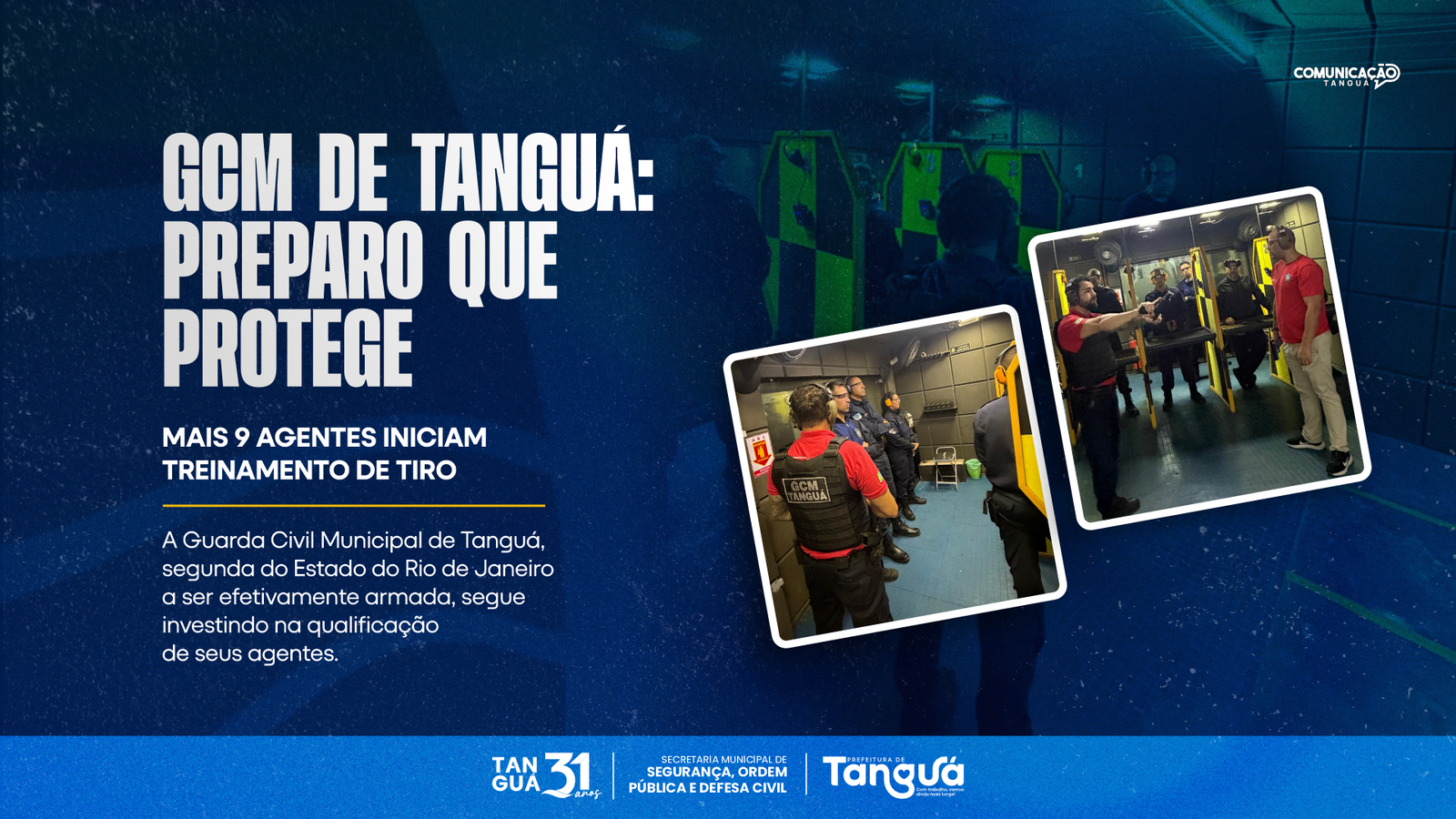 GCM de Tanguá inicia nova etapa de treinamento de tiro