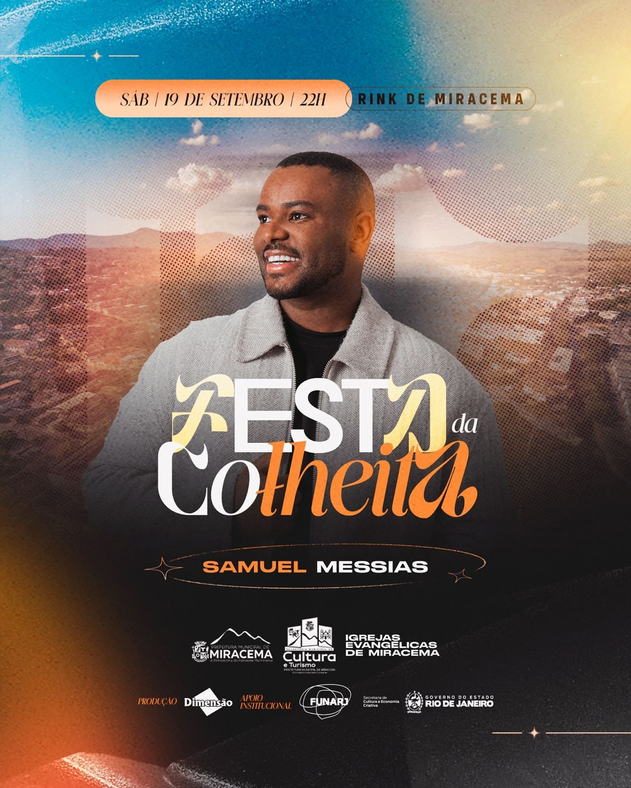 Festa da Colheita terá show gospel em Miracema