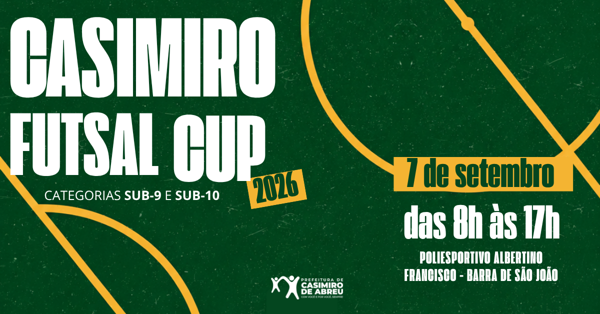 Casimiro de Abreu terá Futsal Cup em Barra de São João no feriado