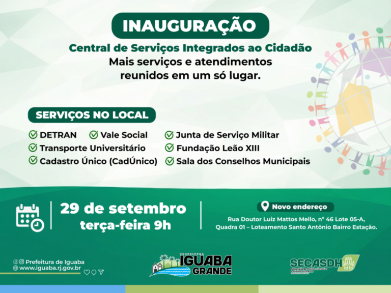 Iguaba Grande reúne CadÚnico, Vale Social e outros atendimentos em nova central