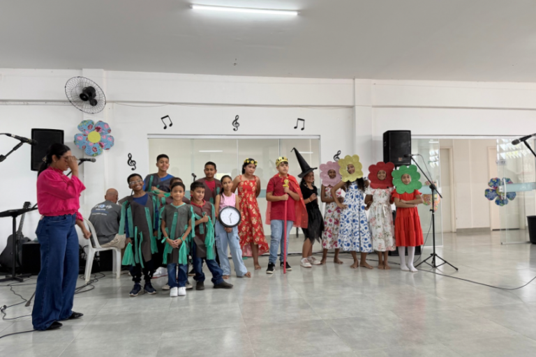 Crianças de quatro polos participam do Viva a Primavera em São Francisco de Itabapoana