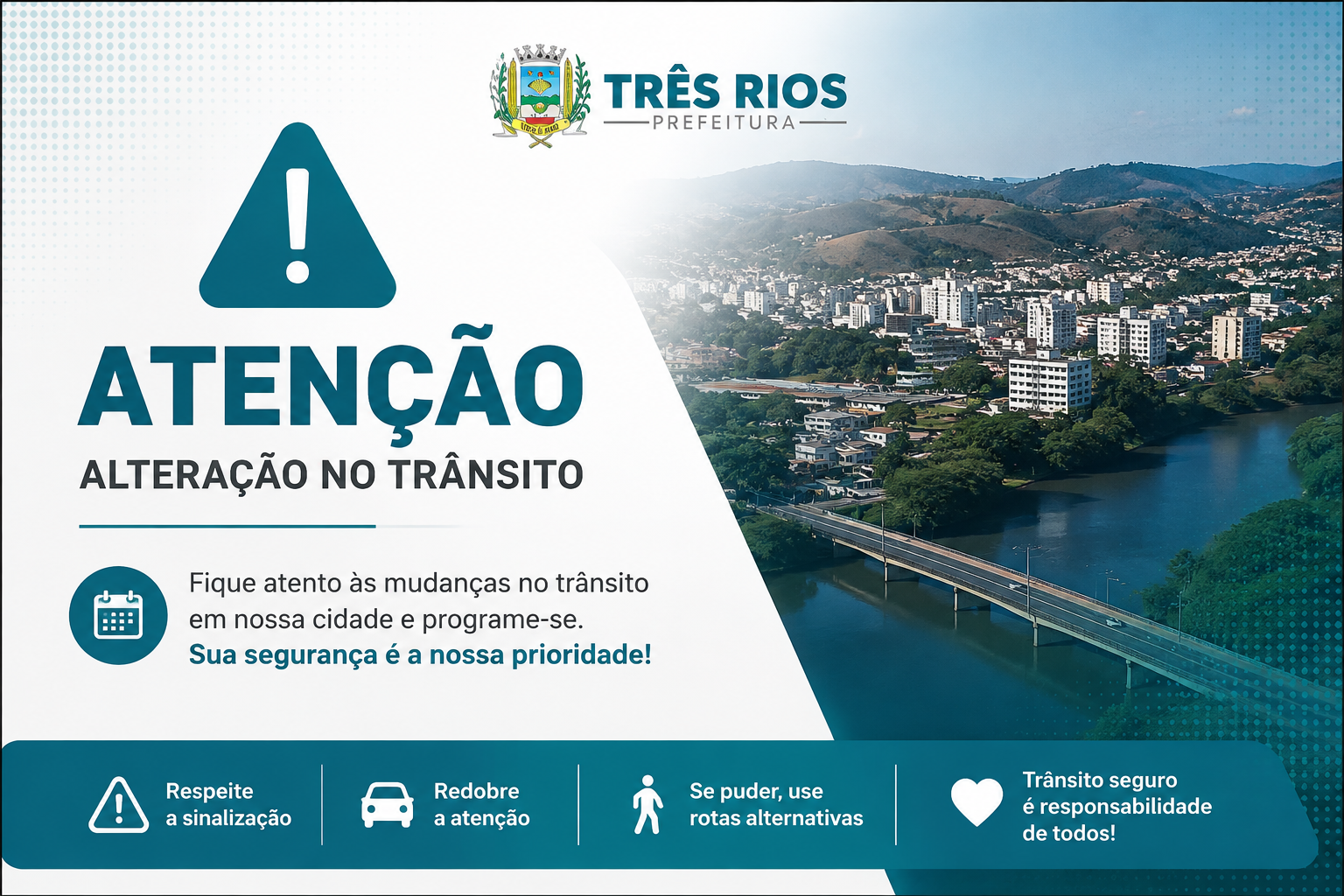 Três Rios terá mudanças no trânsito para desfiles cívicos
