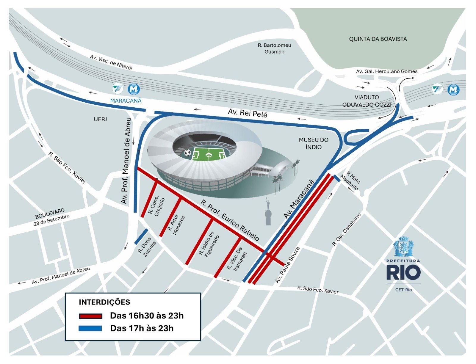 Rio de Janeiro terá interdições no Maracanã para Fluminense e Atlético Platense nesta terça