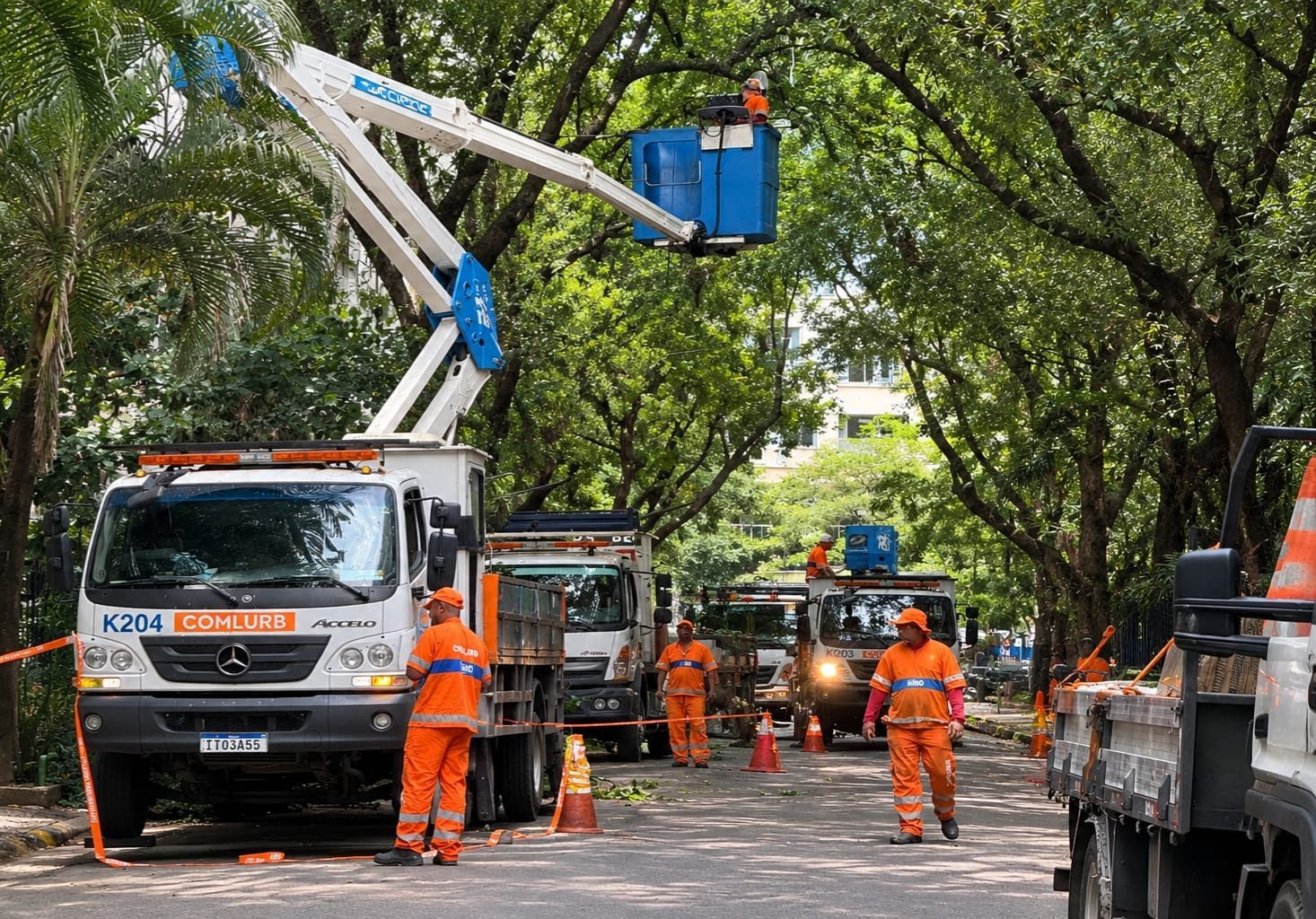 Rio de Janeiro concentra limpeza e manutenção na Rua Almirante Tamandaré, no Flamengo