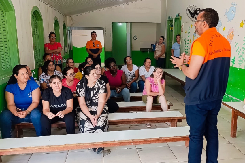 Defesa Civil visita nove escolas em setembro em São Francisco