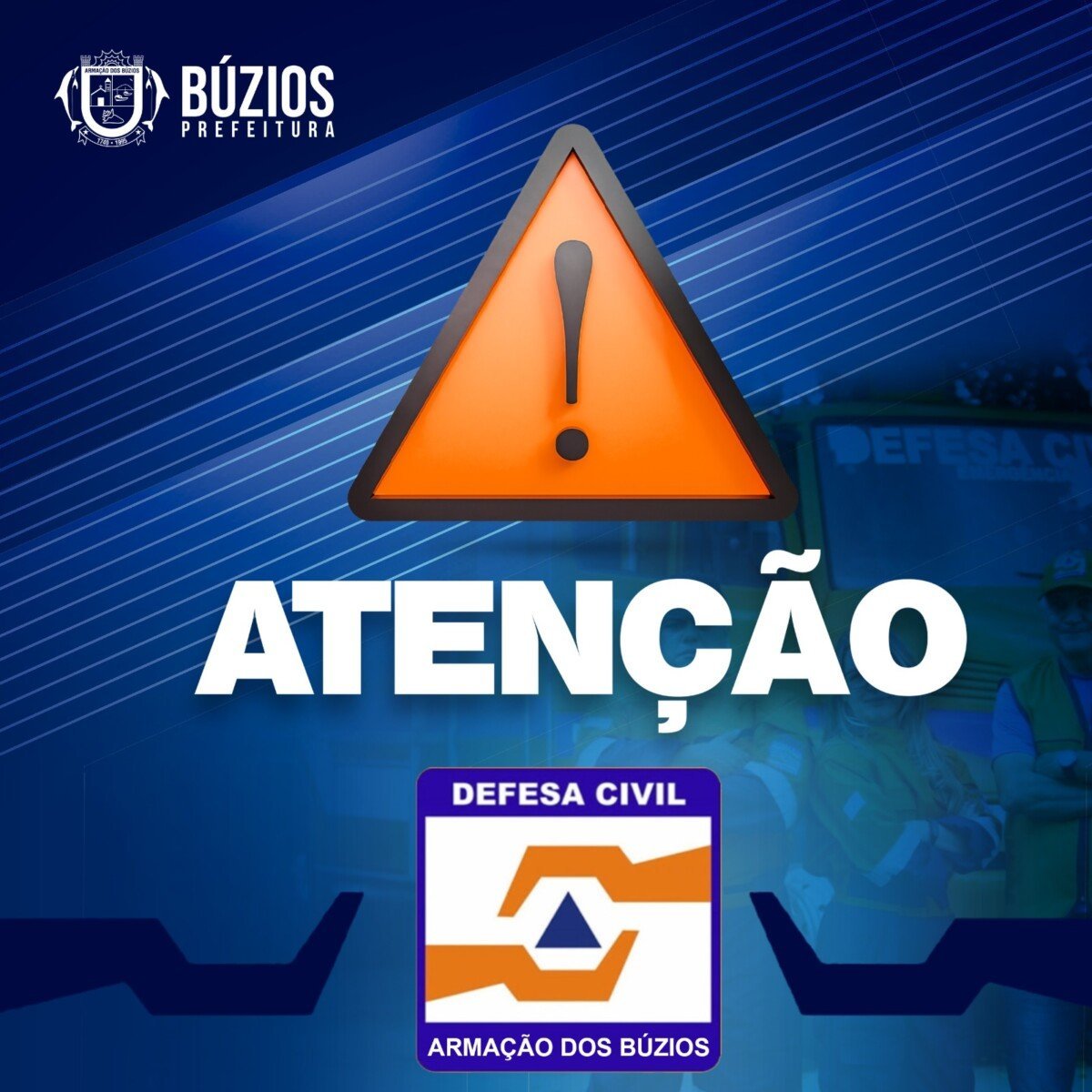 Búzios alerta para chuva e orienta evitar o mar durante ventos intensos