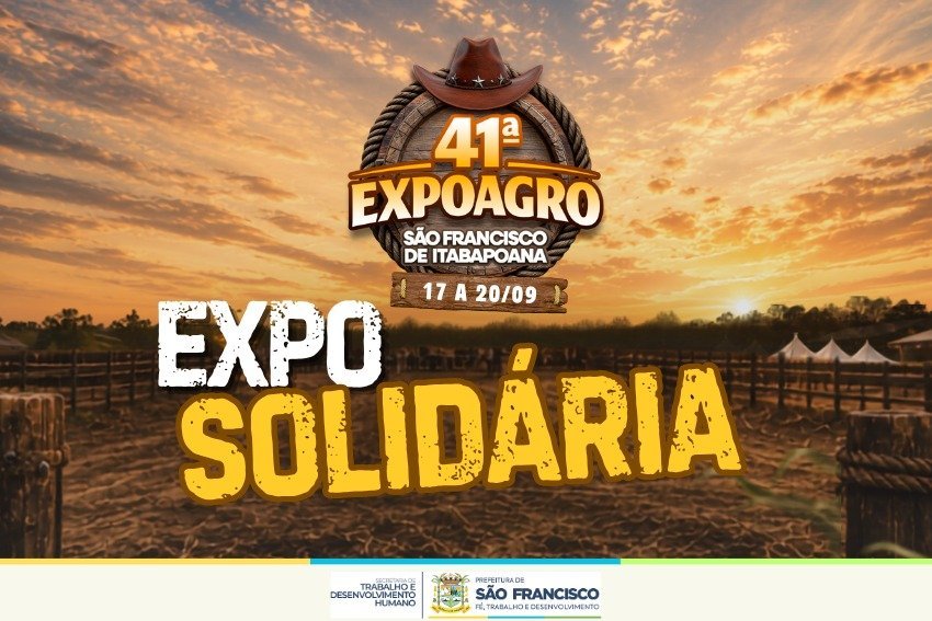 ExpoAgro em São Francisco de Itabapoana recebe doações de alimentos para instituições locais