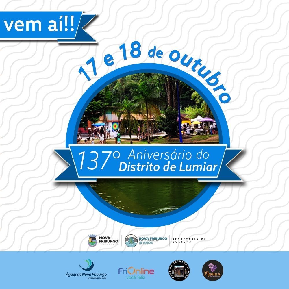 Nova Friburgo terá shows gratuitos no Coreto de Lumiar em 17 e 18 de outubro