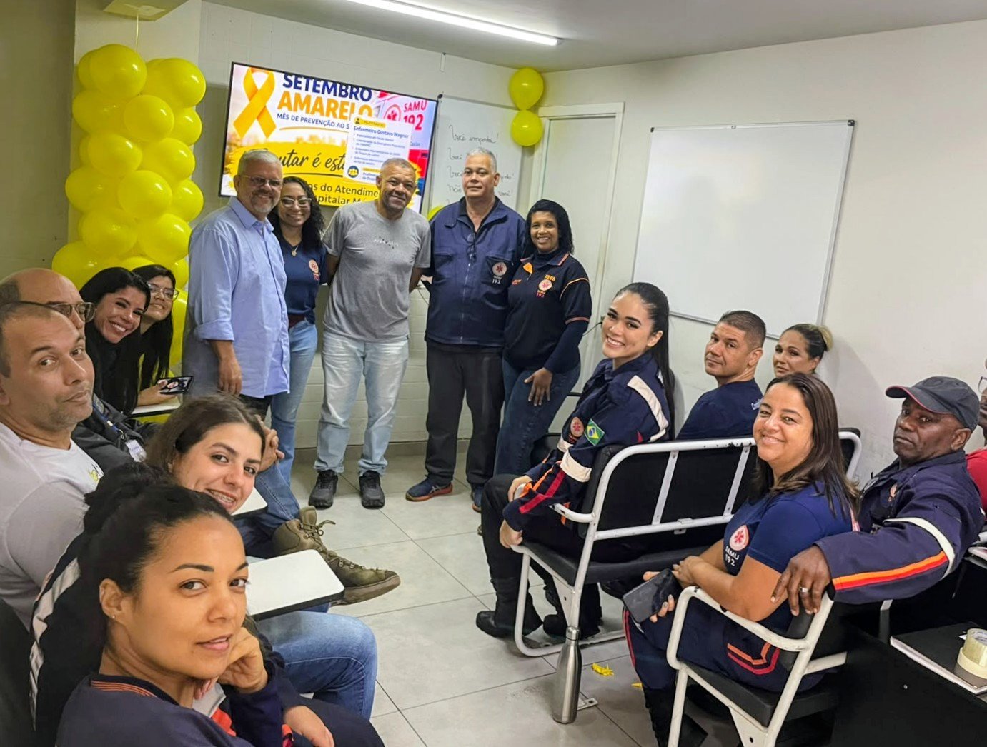 Profissionais do SAMU de Duque de Caxias participam de encontros sobre saúde mental