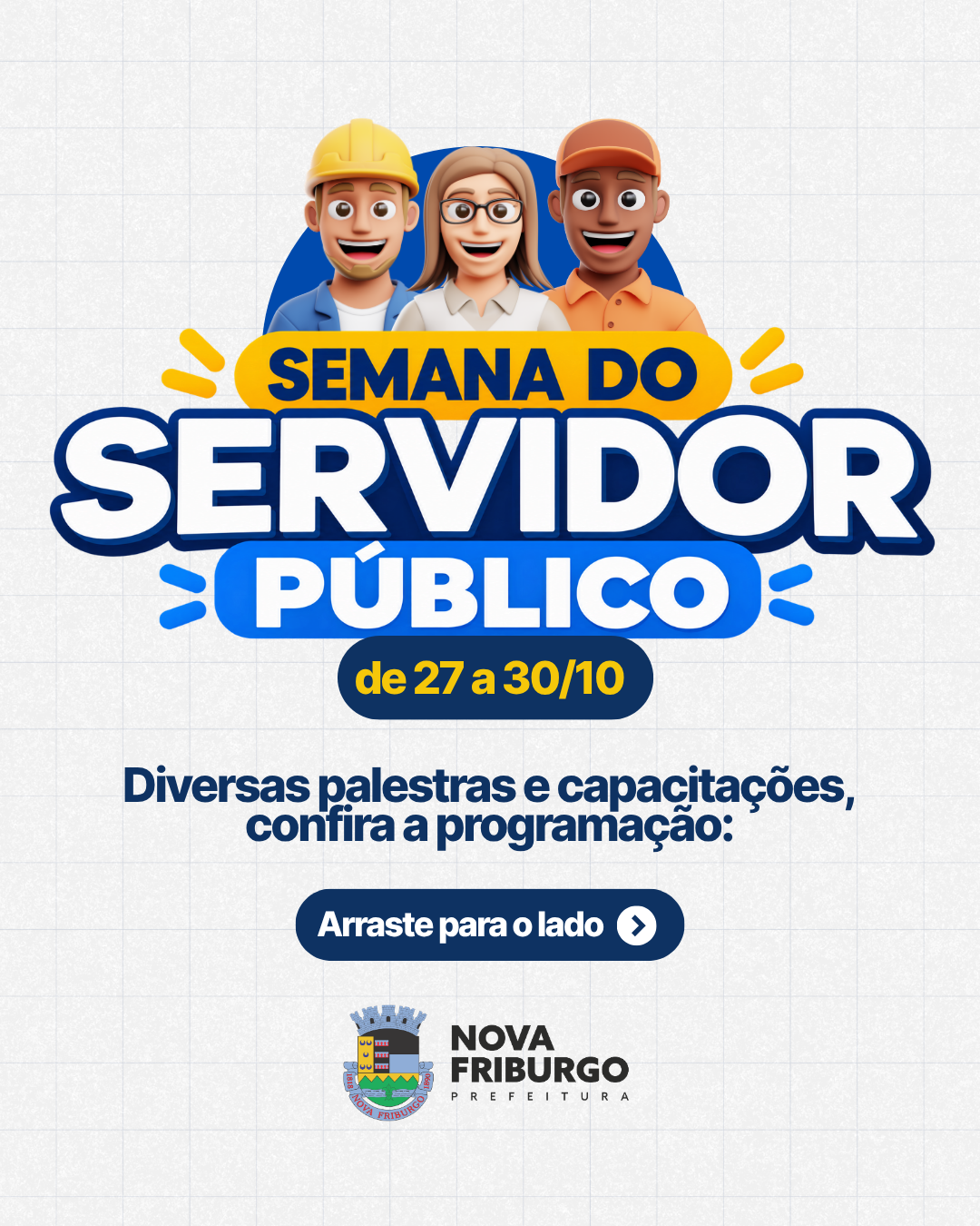 Nova Friburgo terá capacitações para servidores de 27 a 30 de outubro