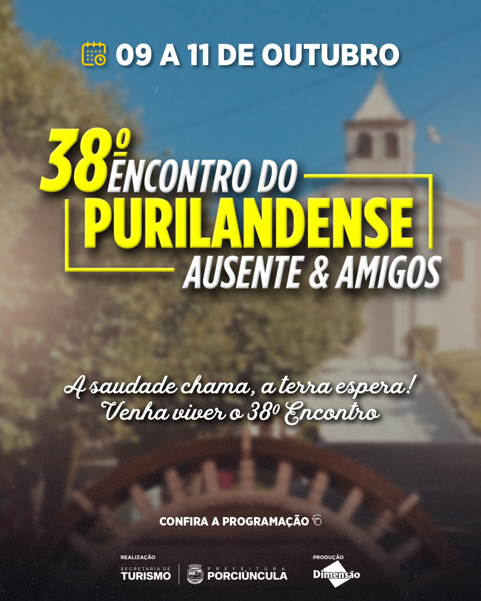 Porciúncula terá shows e futebol no 38º Encontro do Purilandense Ausente & Amigos