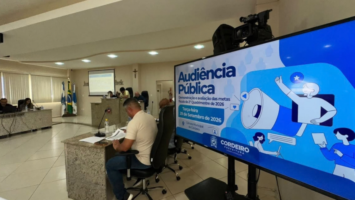 Cordeiro apresenta contas do segundo quadrimestre e disponibiliza dados para consulta